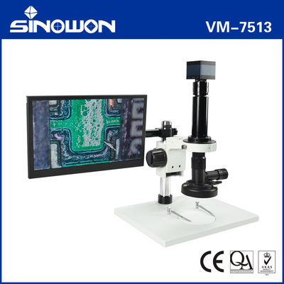 Mikroskop Video Monokular VM-7513 10X - 200X Mikroskop Zoom Untuk Jam Perhiasan