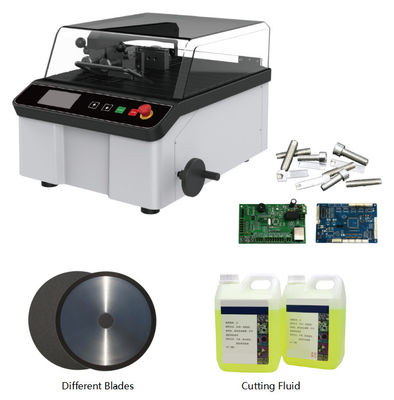 Mesin Pemotong Metallurgical Otomatis Tabletop Precision Sectioning Saw AC-200B
