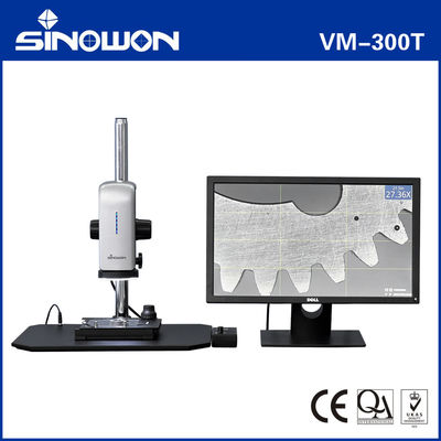 Mikroskop Video Industri Bermotor 27X - 163X Mikroskop Zoom Listrik Tanpa Langkah